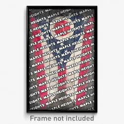 Maple Heights Ohio Poster (OH City Souvenir 11x17 Town Print)