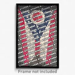 Athens Ohio Poster (OH City Souvenir 11x17 Town Print)