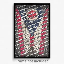 Painesville Ohio Poster (OH City Souvenir 11x17 Town Print)