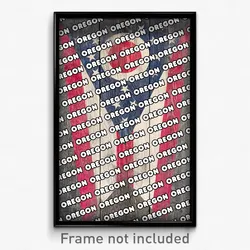 Oregon Ohio Poster (OH City Souvenir 11x17 Town Print)