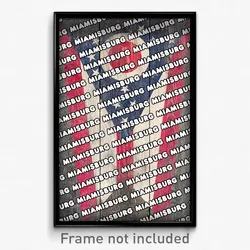 Miamisburg Ohio Poster (OH City Souvenir 11x17 Town Print)