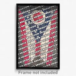 Broadview Heights Ohio Poster (OH City Souvenir 11x17 Town Print)