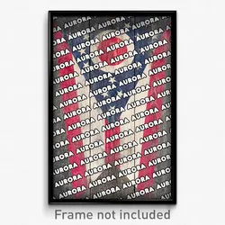 Aurora Ohio Poster (OH City Souvenir 11x17 Town Print)