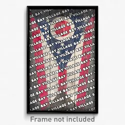 Bay Village Ohio Poster (OH City Souvenir 11x17 Town Print)