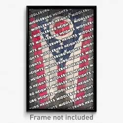 Middleburg Heights Ohio Poster (OH City Souvenir 11x17 Town Print)
