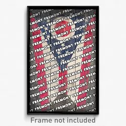 Fremont Ohio Poster (OH City Souvenir 11x17 Town Print)