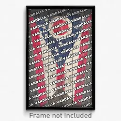 Vandalia Ohio Poster (OH City Souvenir 11x17 Town Print)