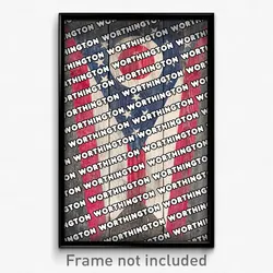 Worthington Ohio Poster (OH City Souvenir 11x17 Town Print)