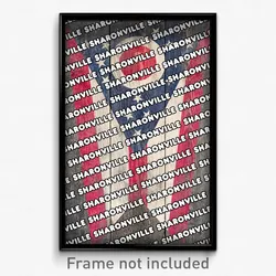 Sharonville Ohio Poster (OH City Souvenir 11x17 Town Print)