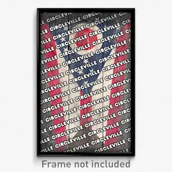 Circleville Ohio Poster (OH City Souvenir 11x17 Town Print)
