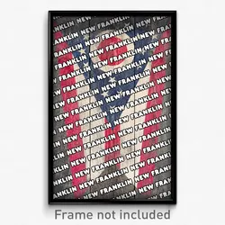 New Franklin Ohio Poster (OH City Souvenir 11x17 Town Print)