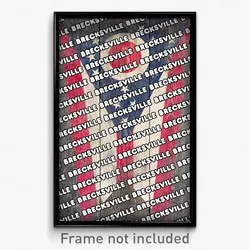 Brecksville Ohio Poster (OH City Souvenir 11x17 Town Print)