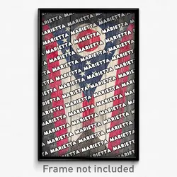 Marietta Ohio Poster (OH City Souvenir 11x17 Town Print)