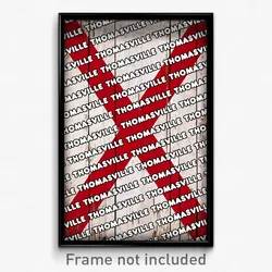 Thomasville Alabama Poster (AL City Souvenir 11x17 Town Print)