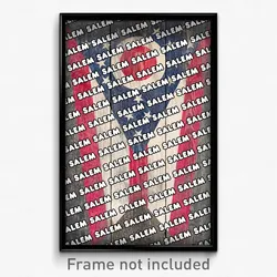Salem Ohio Poster (OH City Souvenir 11x17 Town Print)