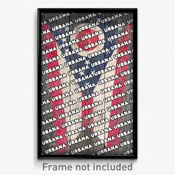 Urbana Ohio Poster (OH City Souvenir 11x17 Town Print)
