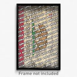 Apple Valley California Poster (CA City Souvenir 11x17 Town Print)