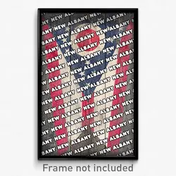 New Albany Ohio Poster (OH City Souvenir 11x17 Town Print)