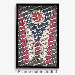 Willoughby Hills Ohio Poster (OH City Souvenir 11x17 Town Print)