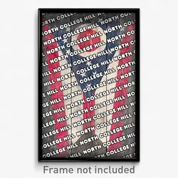 North College Hill Ohio Poster (OH City Souvenir 11x17 Town Print)