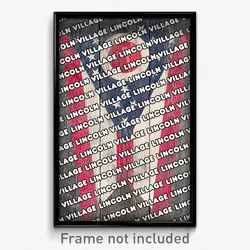 Lincoln Village Ohio Poster (OH City Souvenir 11x17 Town Print)