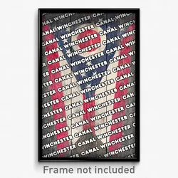 Canal Winchester Ohio Poster (OH City Souvenir 11x17 Town Print)