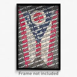 Perry Heights Ohio Poster (OH City Souvenir 11x17 Town Print)