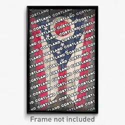 Cortland Ohio Poster (OH City Souvenir 11x17 Town Print)