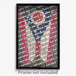 Ontario Ohio Poster (OH City Souvenir 11x17 Town Print)