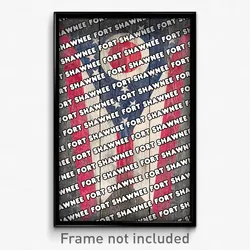 Fort Shawnee Ohio Poster (OH City Souvenir 11x17 Town Print)