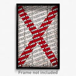 Lake View Alabama Poster (AL City Souvenir 11x17 Town Print)