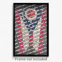 Martins Ferry Ohio Poster (OH City Souvenir 11x17 Town Print)