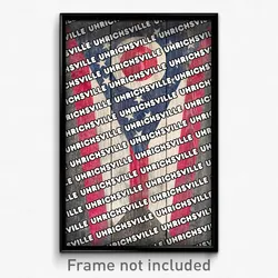 Uhrichsville Ohio Poster (OH City Souvenir 11x17 Town Print)