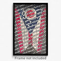 Apple Valley Ohio Poster (OH City Souvenir 11x17 Town Print)