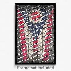 St. Clairsville Ohio Poster (OH City Souvenir 11x17 Town Print)