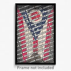 Munroe Falls Ohio Poster (OH City Souvenir 11x17 Town Print)
