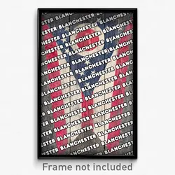Blanchester Ohio Poster (OH City Souvenir 11x17 Town Print)