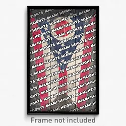 Miami Heights Ohio Poster (OH City Souvenir 11x17 Town Print)