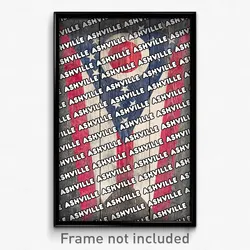 Ashville Ohio Poster (OH City Souvenir 11x17 Town Print)