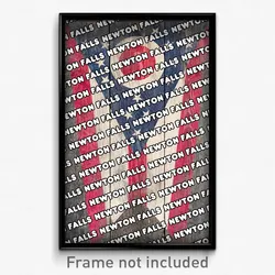 Newton Falls Ohio Poster (OH City Souvenir 11x17 Town Print)