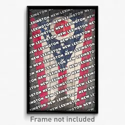 New Lexington Ohio Poster (OH City Souvenir 11x17 Town Print)