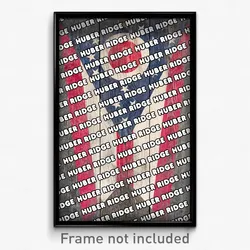Huber Ridge Ohio Poster (OH City Souvenir 11x17 Town Print)