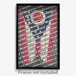 Nelsonville Ohio Poster (OH City Souvenir 11x17 Town Print)