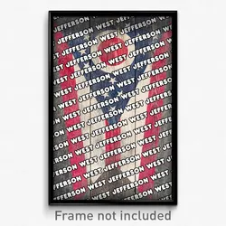 West Jefferson Ohio Poster (OH City Souvenir 11x17 Town Print)