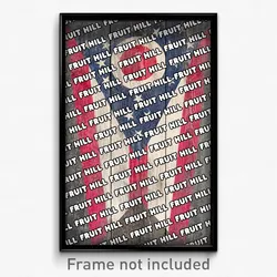 Fruit Hill Ohio Poster (OH City Souvenir 11x17 Town Print)