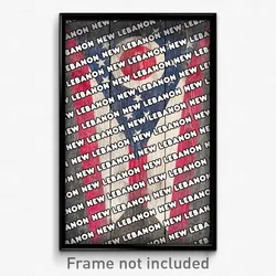New Lebanon Ohio Poster (OH City Souvenir 11x17 Town Print)