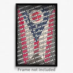 Taylor Creek Ohio Poster (OH City Souvenir 11x17 Town Print)