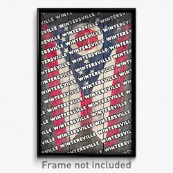 Wintersville Ohio Poster (OH City Souvenir 11x17 Town Print)