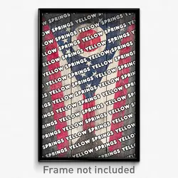Yellow Springs Ohio Poster (OH City Souvenir 11x17 Town Print)