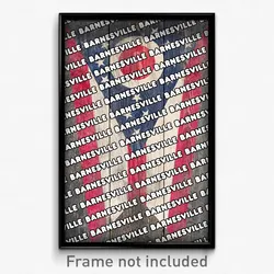 Barnesville Ohio Poster (OH City Souvenir 11x17 Town Print)